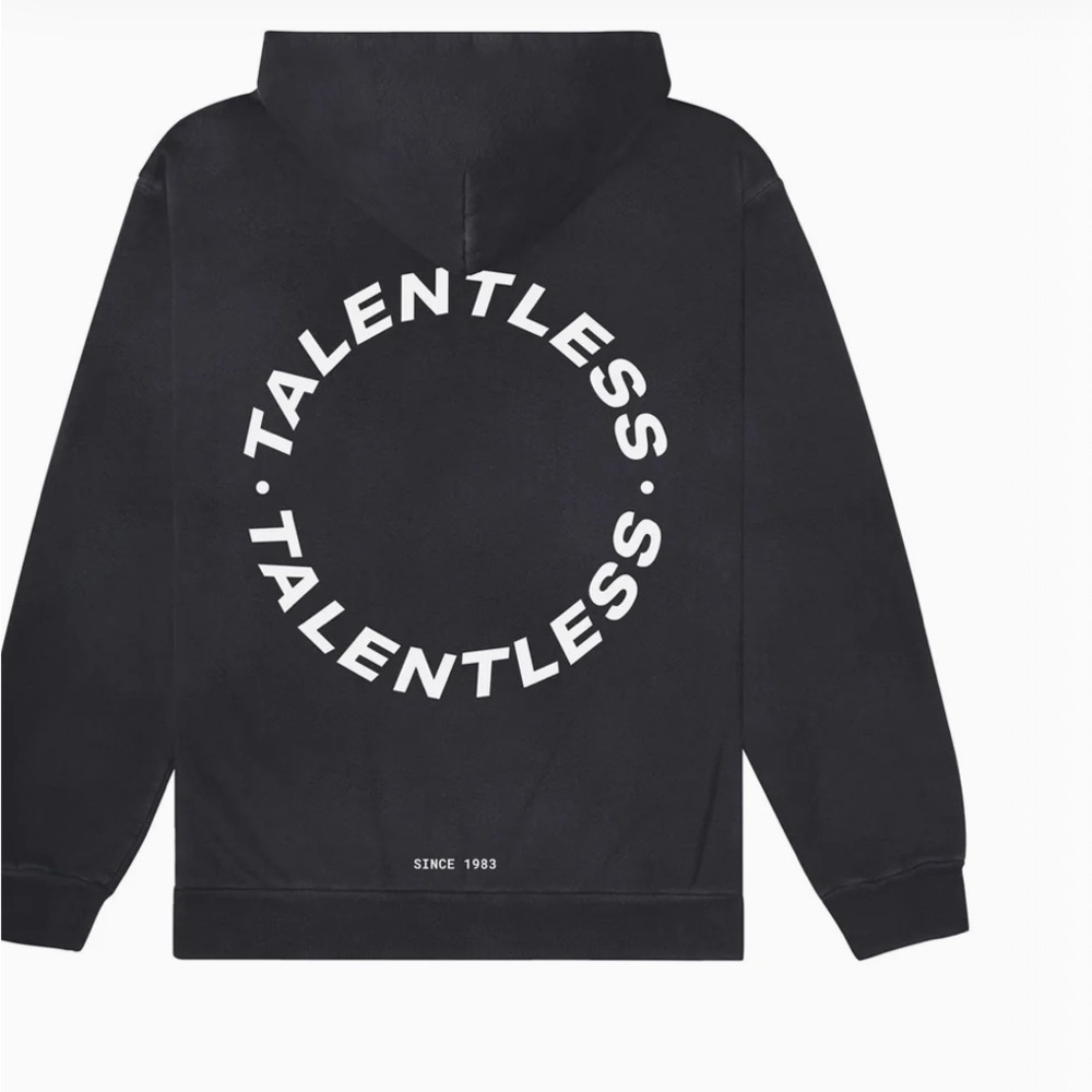 Talentless Black Sweatshirt NWT   Pullover Hoodie L/1,XL/1 - Picture 3 of 9